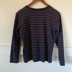 Lands End striped long sleeve